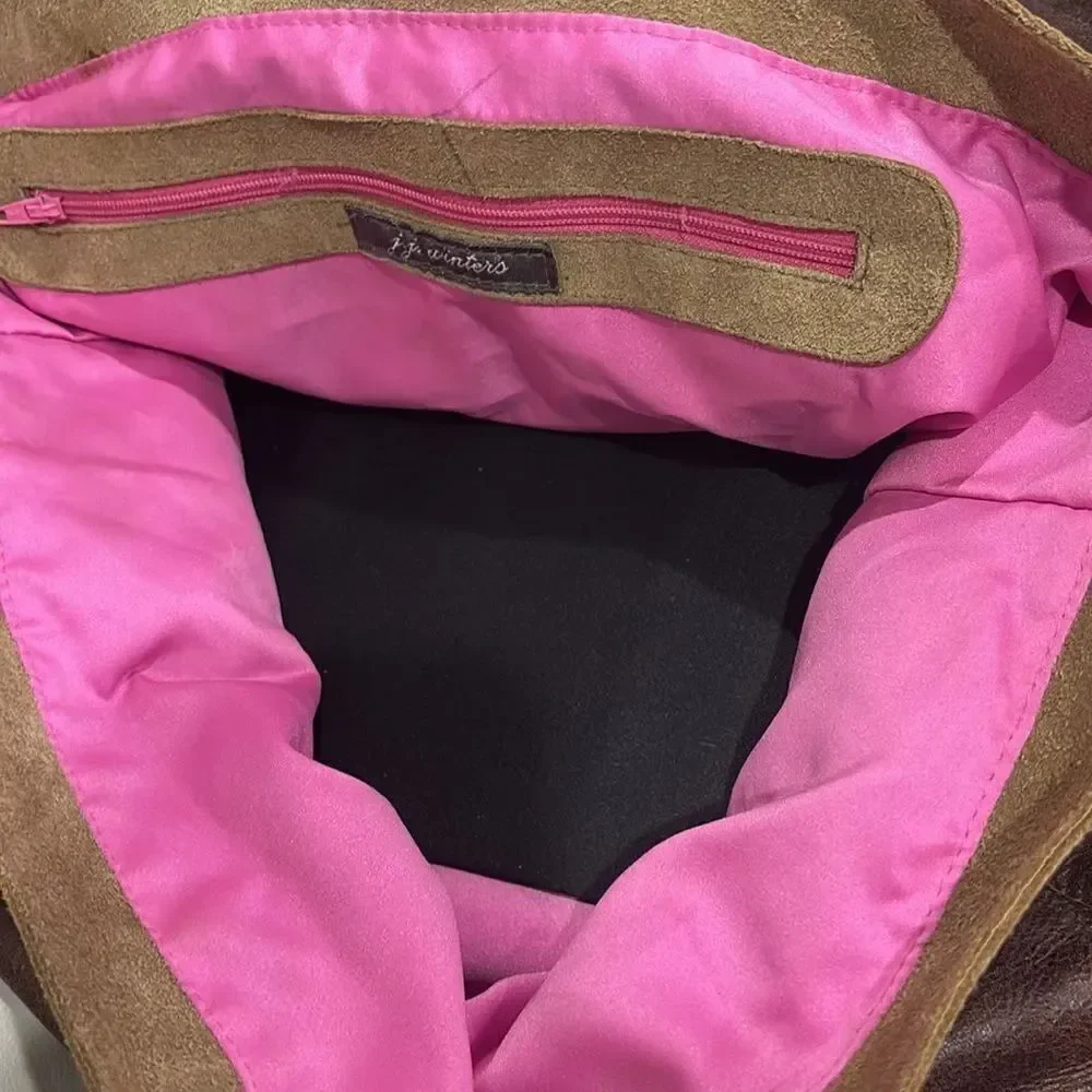 JJ Winters Brown Leather Shoulder Bag